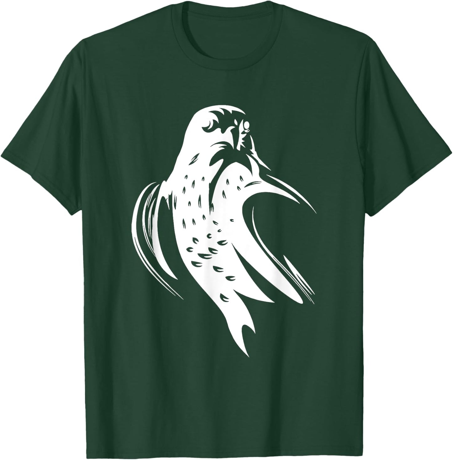 Peregrine Falcon Bird Print T-Shirt - T-Shirt | Forest