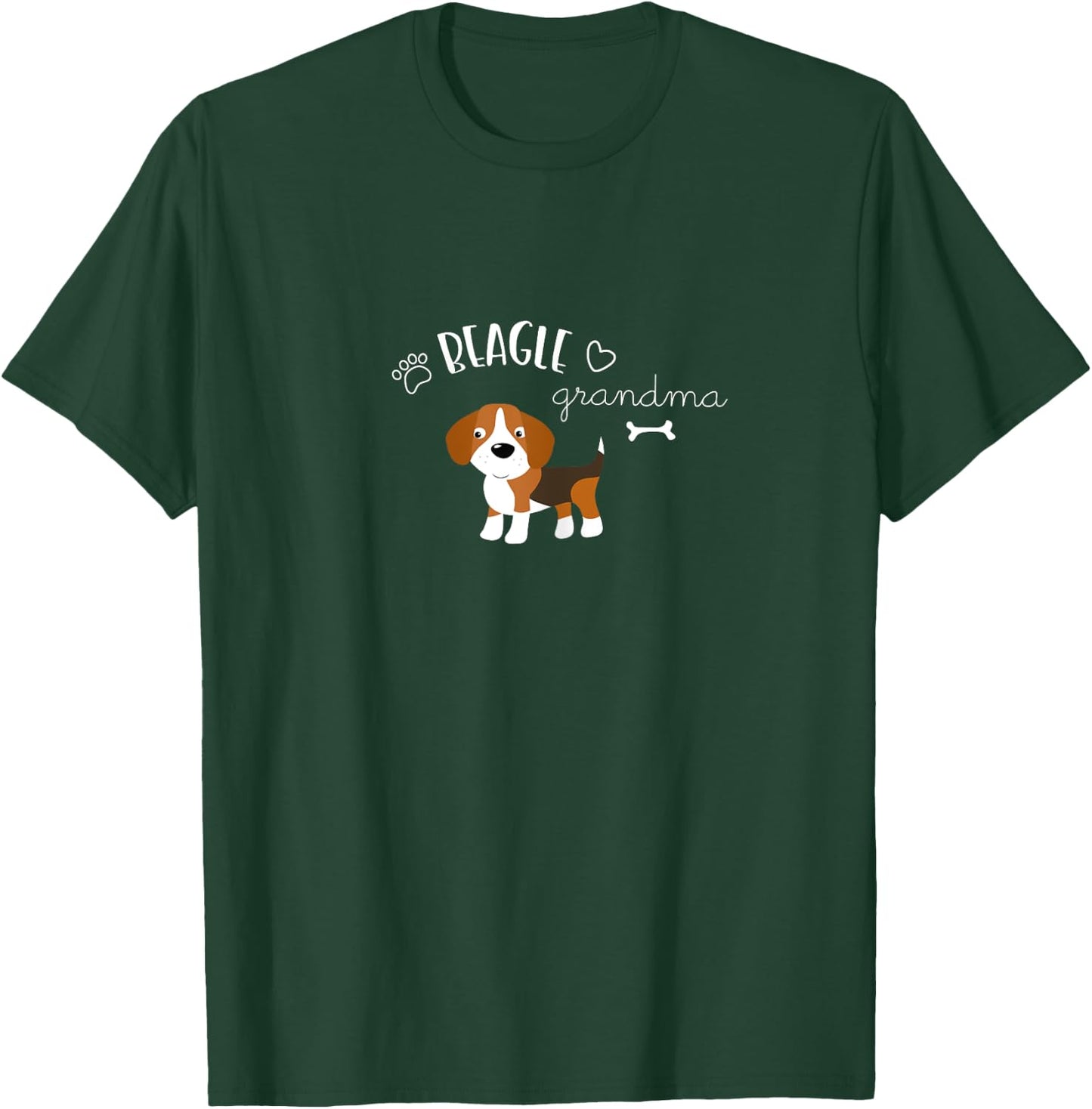 Funny Cute Beagle Dog T Shirt I Grandma Gift Grandmother T-Shirt - T-Shirt | Forest