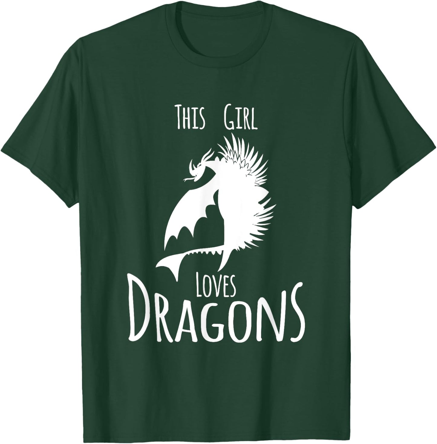 This Girl Loves Dragon Fire Animal Funny Gift T-Shirt - T-Shirt | Forest
