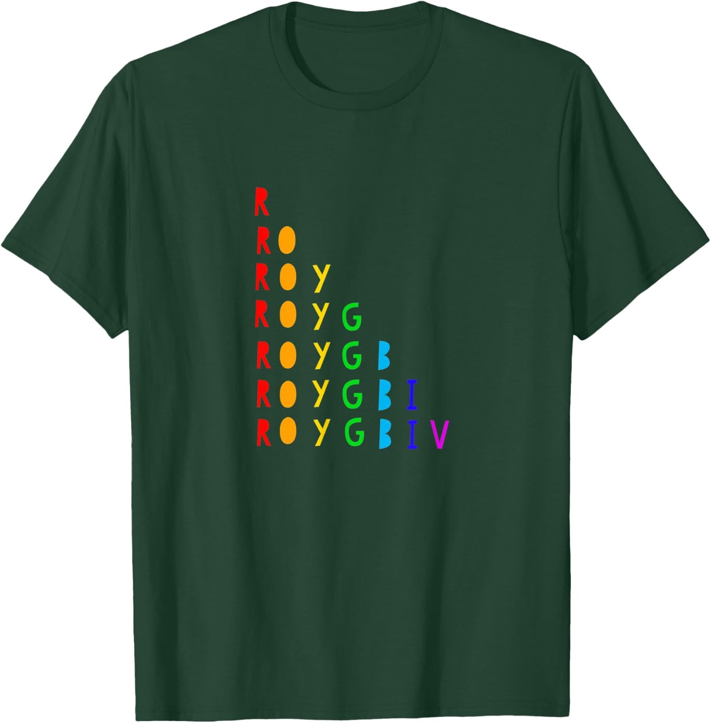 ROYGBIV Roy G Biv Rainbow Paint Artist Art Student Teacher Women T-Shirt - T-Shirt | Forest