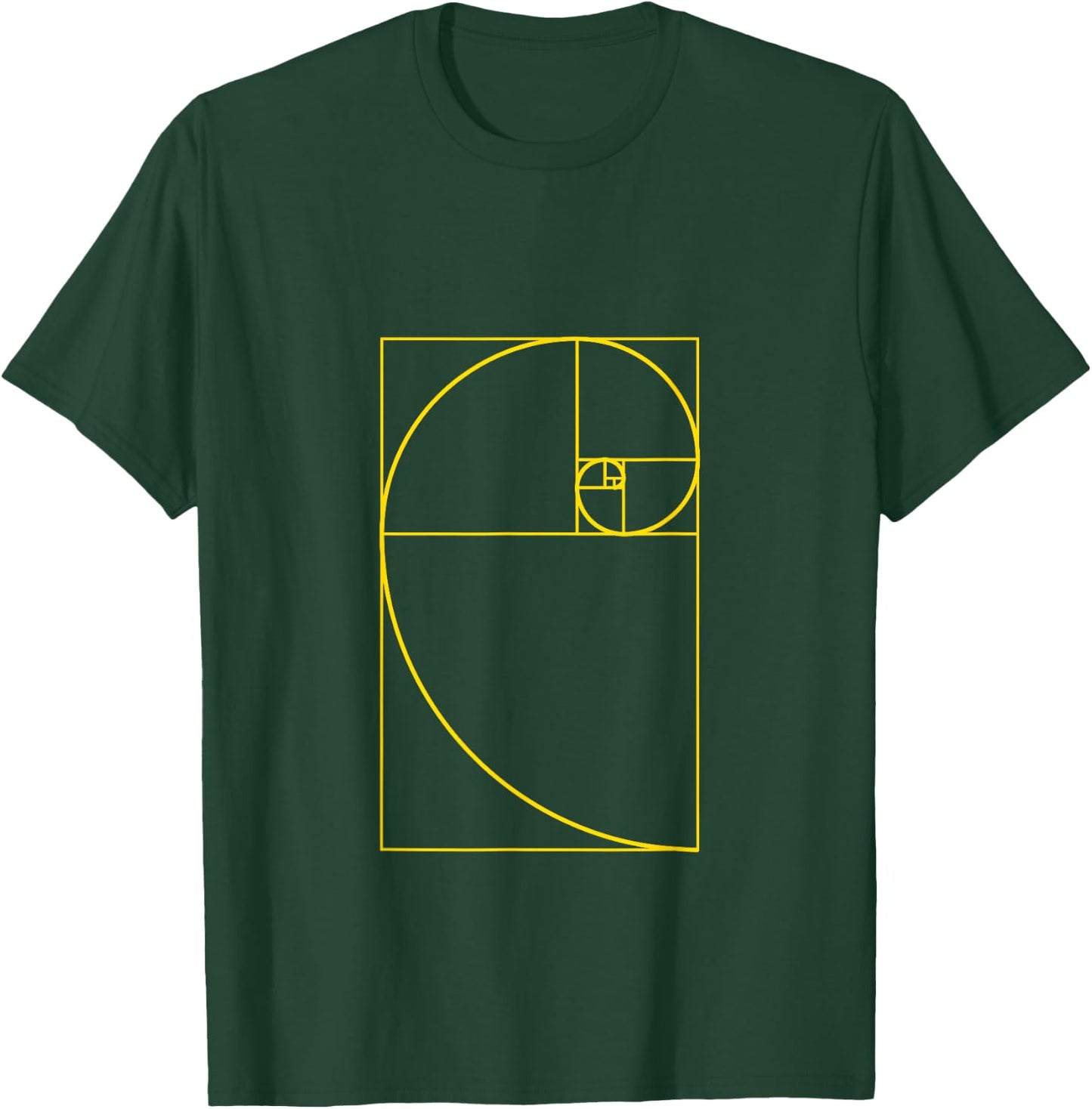 Golden Ratio Spiral Fibonacci Spiral Shirt T-Shirt - T-Shirt | Forest