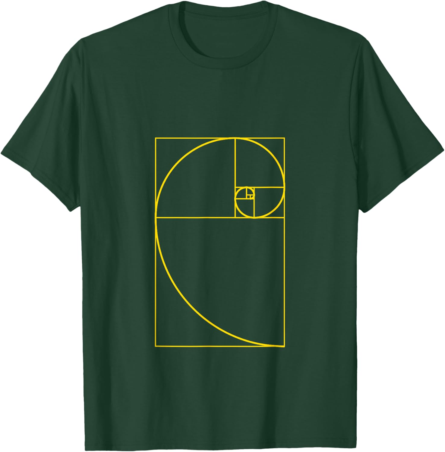 Golden Ratio Spiral Fibonacci Spiral Shirt T-Shirt - T-Shirt | Forest