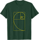 Golden Ratio Spiral Fibonacci Spiral Shirt T-Shirt - T-Shirt | Forest