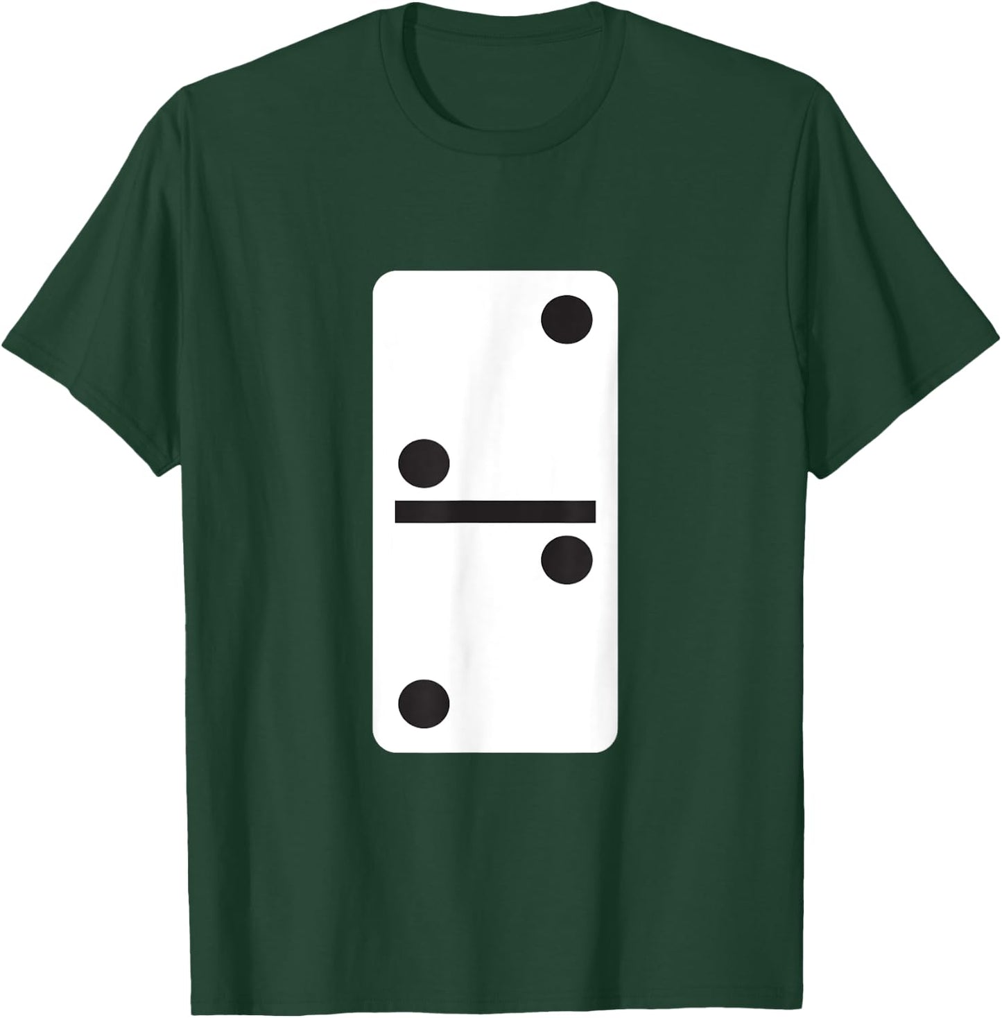 Double Two Dominoes Halloween Costume Domino Game T-Shirt - T-Shirt | Forest