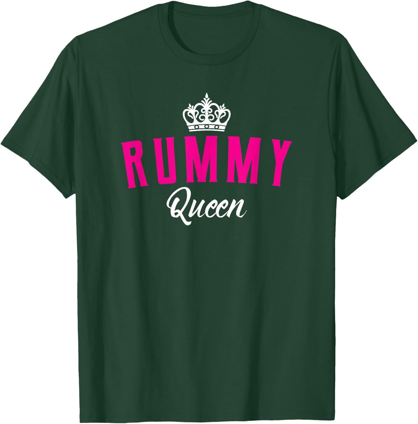Funny Rummy Queen Card Game T-Shirt - T-Shirt | Forest