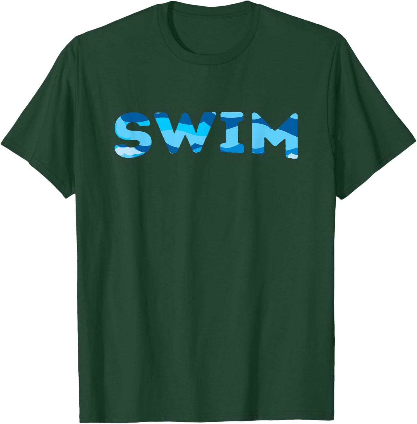 Swim Cool Water Sport Swimmer Swimming Humor Sayings Novelty T-Shirt - T-Shirt | Forest