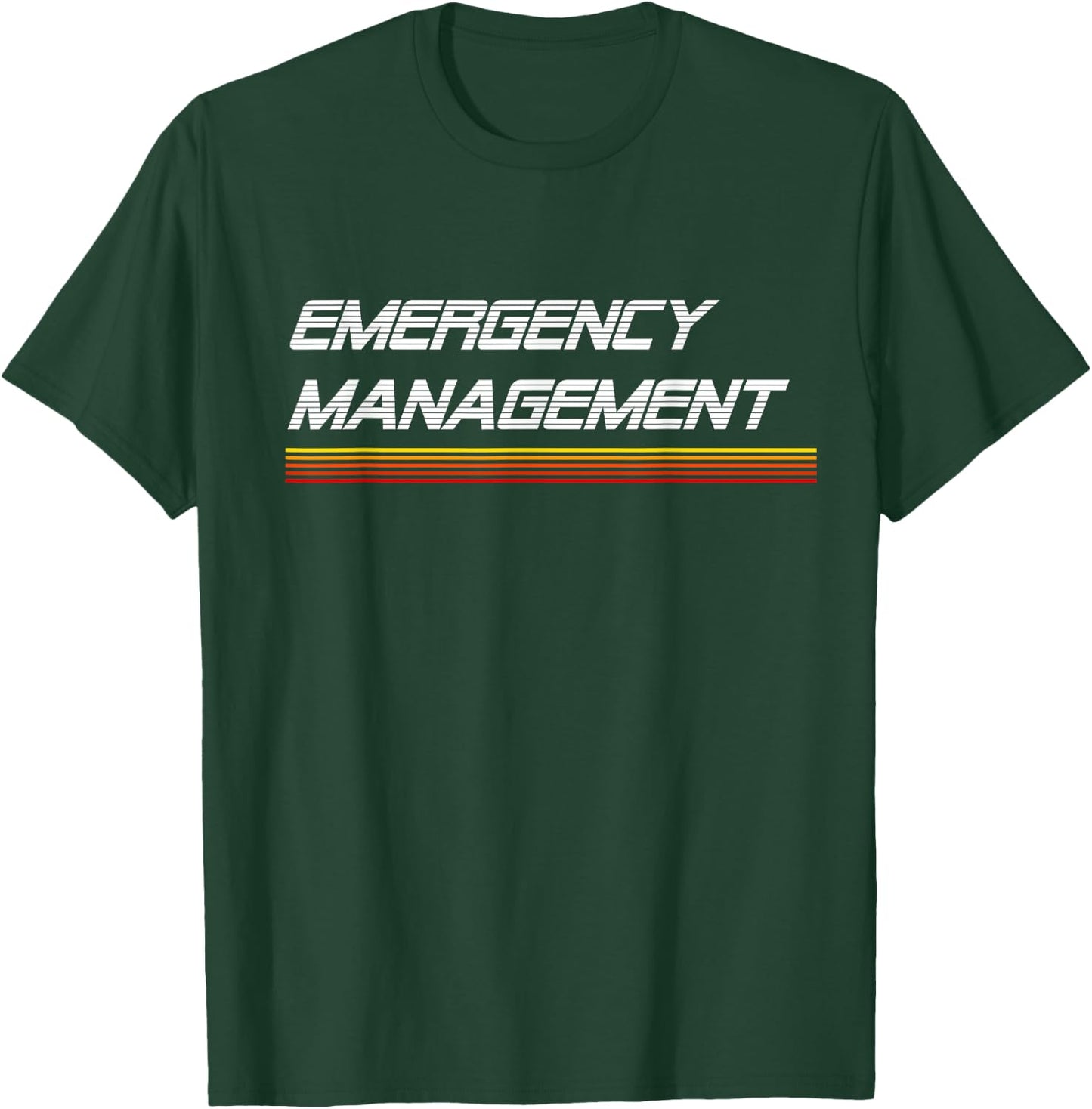 EMERGE GEAR Emergency Management Retro T-Shirt - T-Shirt | Forest