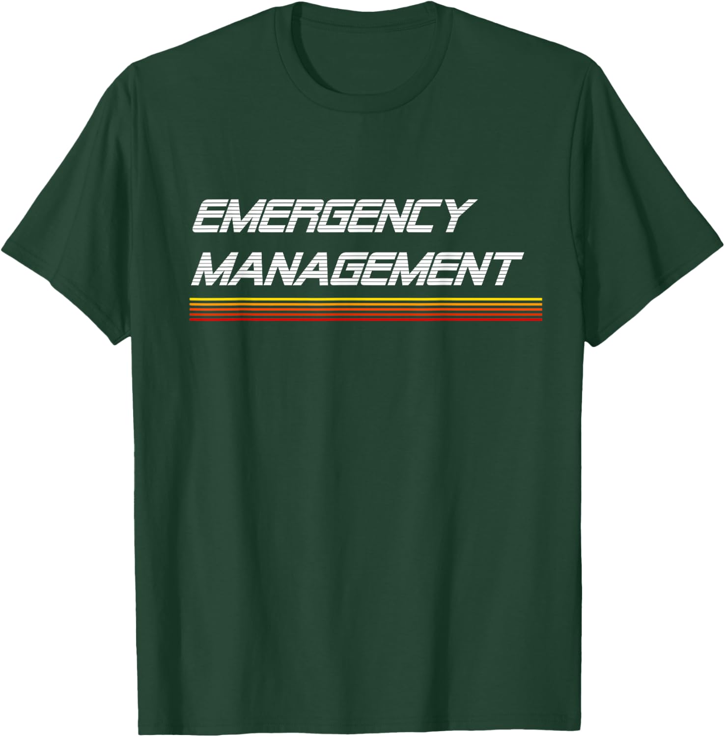 EMERGE GEAR Emergency Management Retro T-Shirt - T-Shirt | Forest