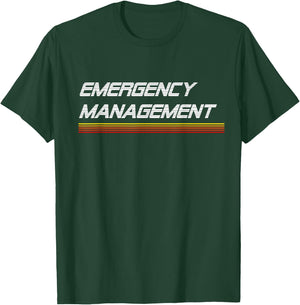 EMERGE GEAR Emergency Management Retro T-Shirt - T-Shirt | Forest