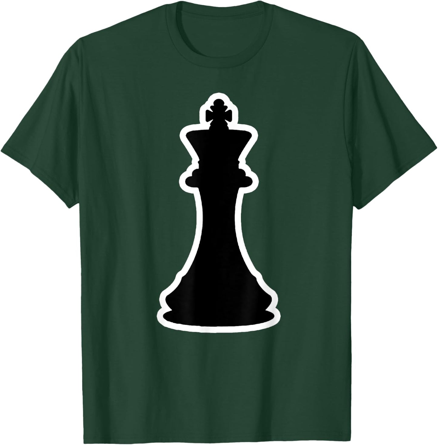 Chess Costumes Black King Silhouette Costume T-Shirt - T-Shirt | Forest