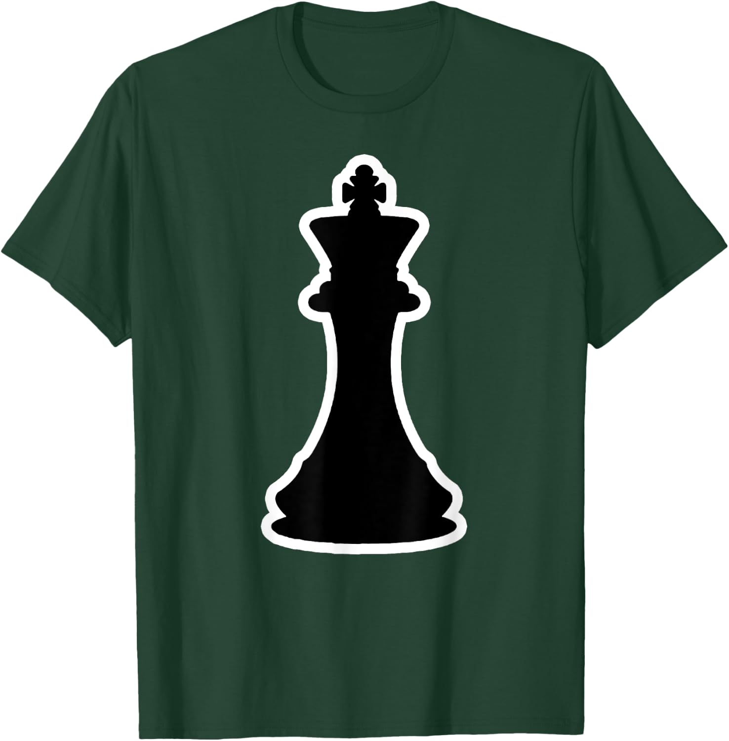 Chess Costumes Black King Silhouette Costume T-Shirt - T-Shirt | Forest