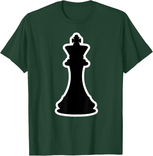 Chess Costumes Black King Silhouette Costume T-Shirt - T-Shirt | Forest