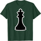 Chess Costumes Black King Silhouette Costume T-Shirt - T-Shirt | Forest
