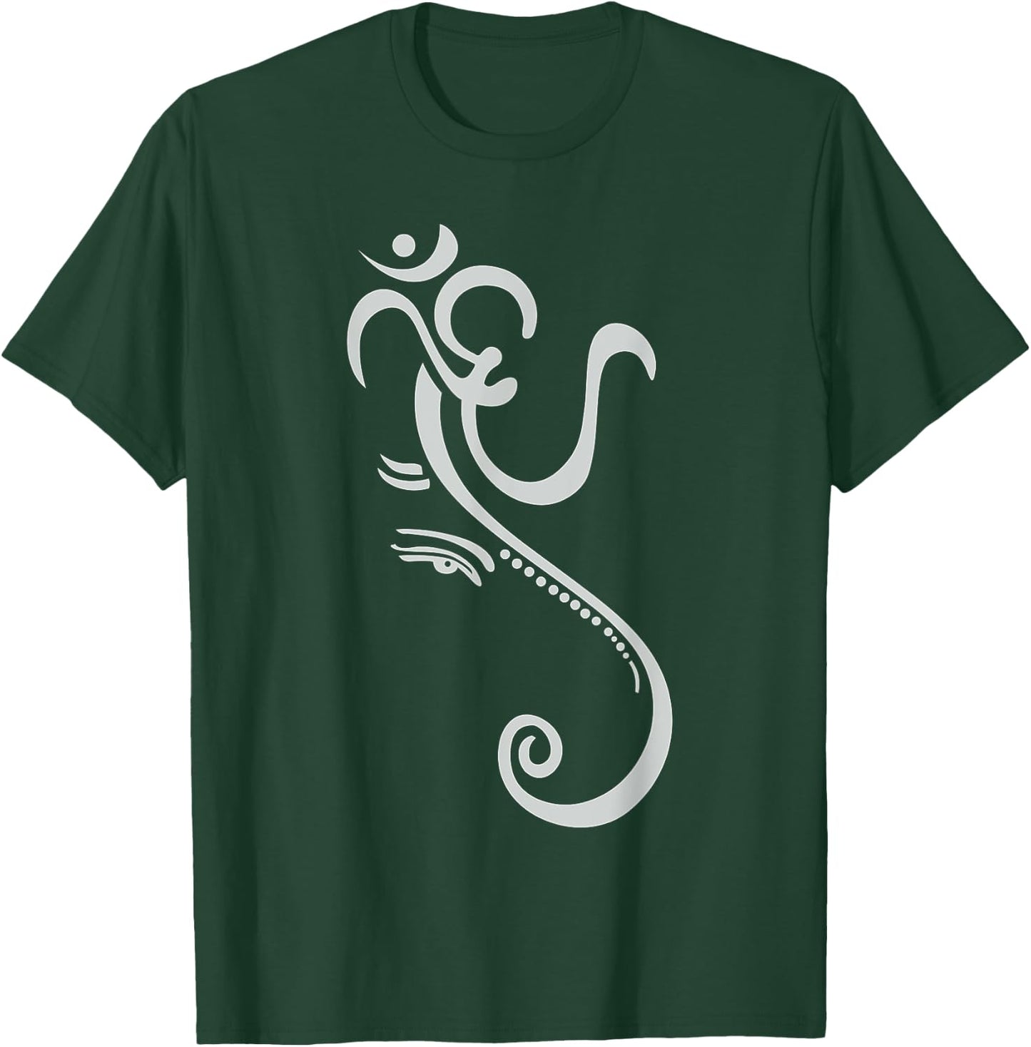 Ganesha Yoga -Adults Black Yoga Meditation Small T-Shirt - T-Shirt | Forest