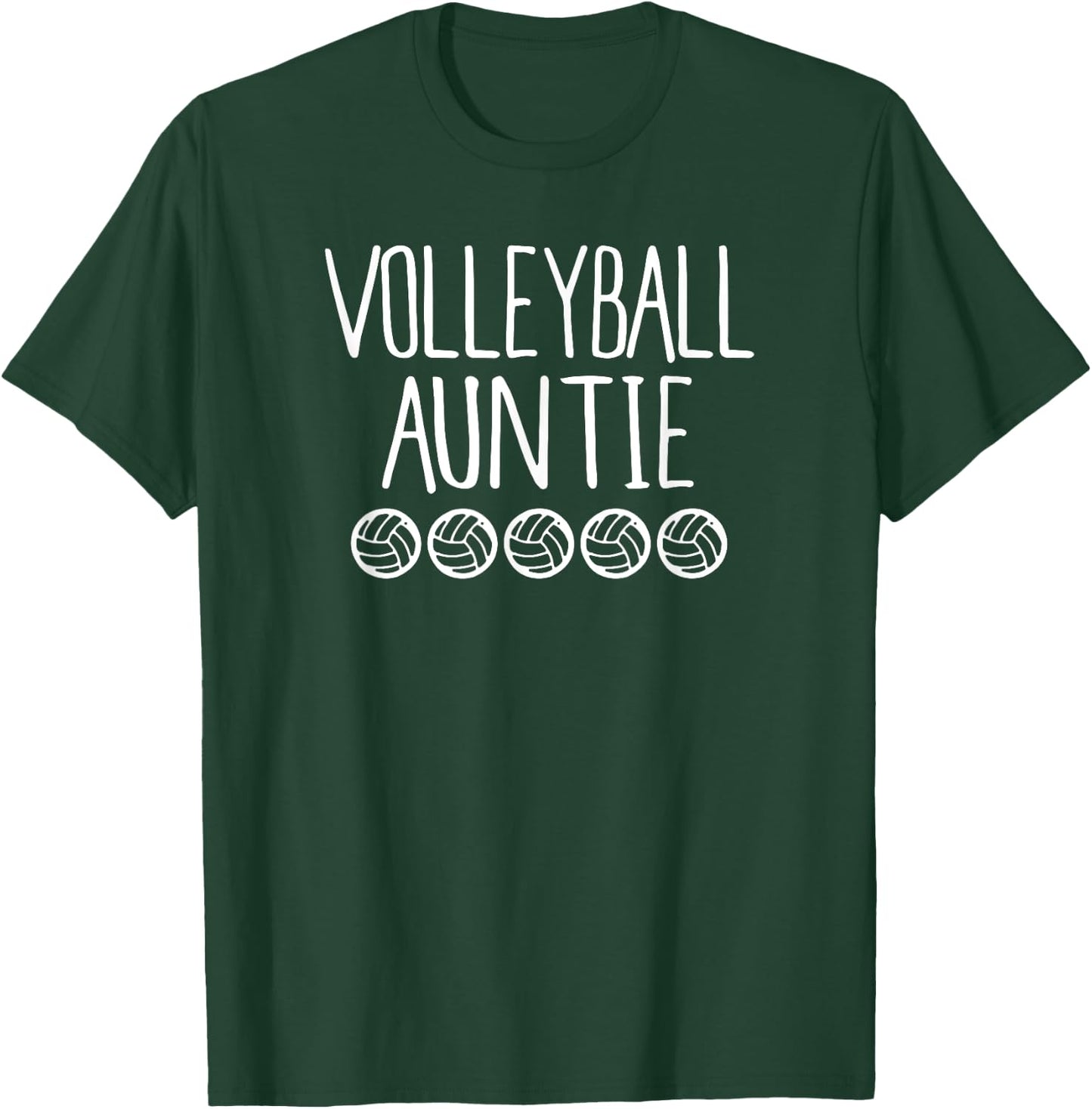 Cute Volleyball Auntie Shirt Sports Shirt T-Shirt - T-Shirt | Forest