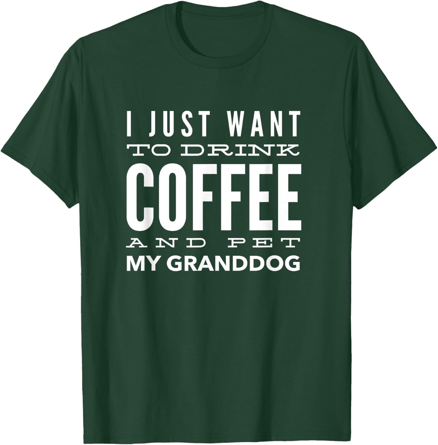 I Love My Granddog Drink Coffee Women T-Shirt - T-Shirt | Forest