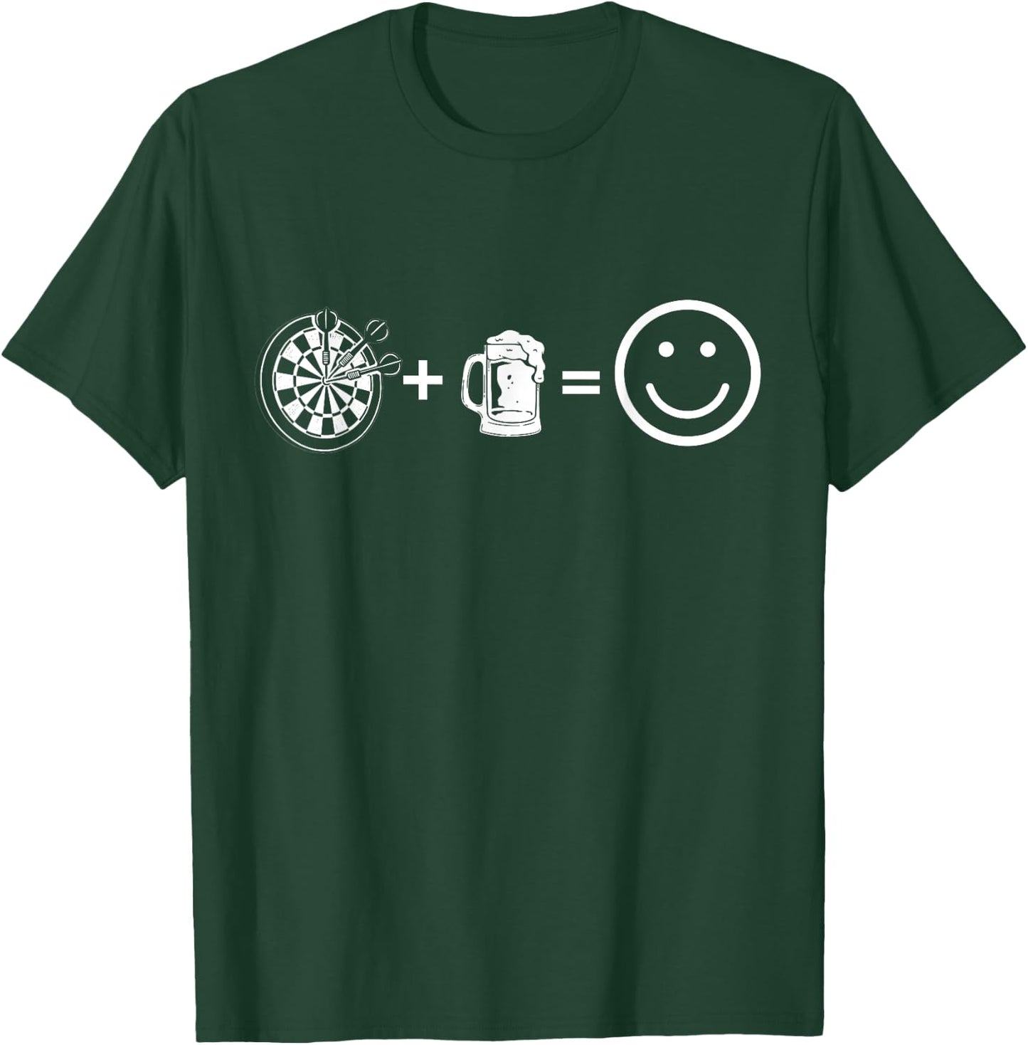 Darts and beer the best combo, fun math for darts lovers T-Shirt - T-Shirt | Forest