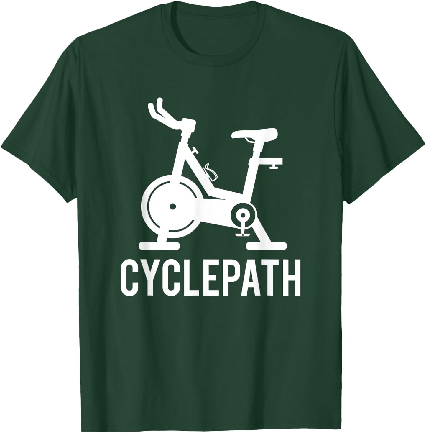 Cyclepath Love Spin Funny Workout Pun Gym Spinning Class T-Shirt - T-Shirt | Forest