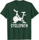 Cyclepath Love Spin Funny Workout Pun Gym Spinning Class T-Shirt - T-Shirt | Forest