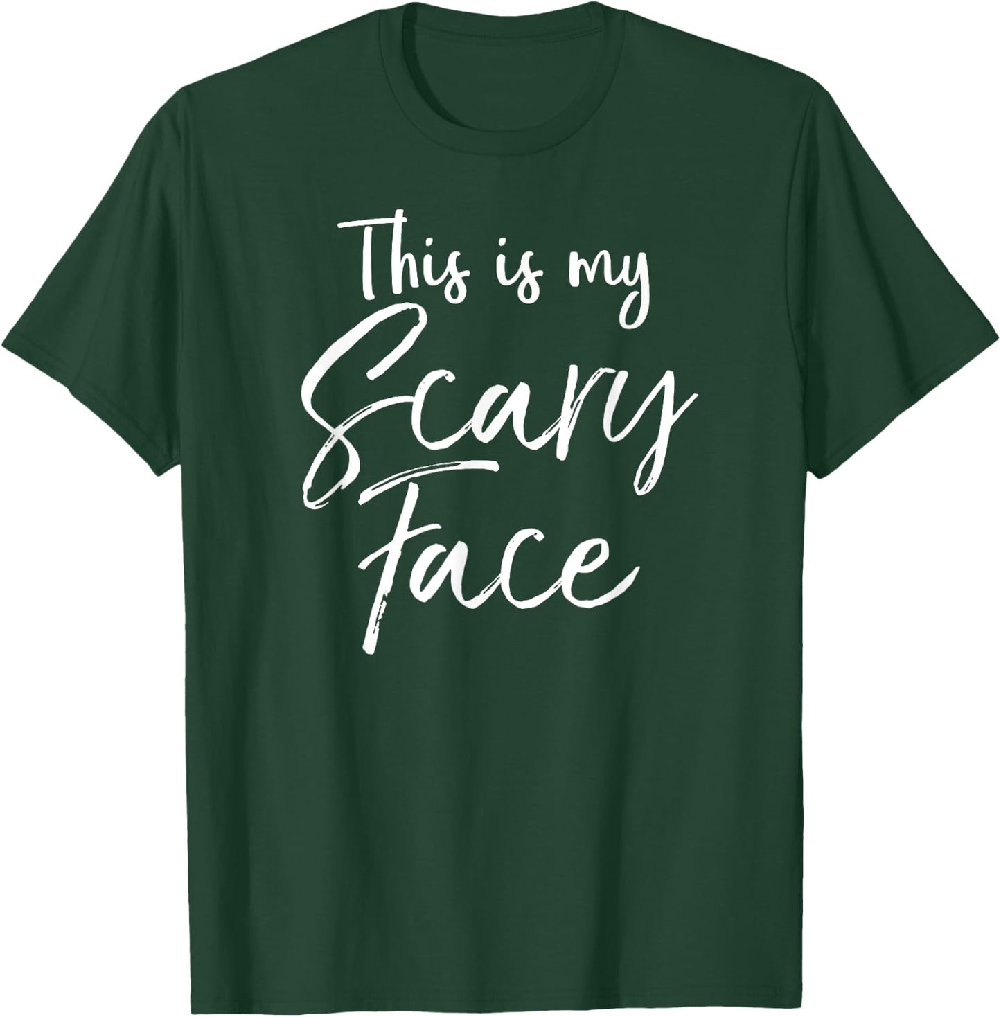 This is My Scary Face Shirt Funny Ironic Halloween T-Shirt - T-Shirt | Forest