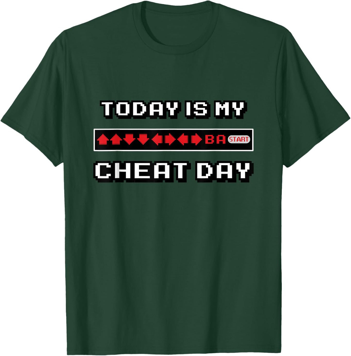 Mighty Oak: Today is my Cheat Day Funny Gaming T-Shirt - T-Shirt | Forest