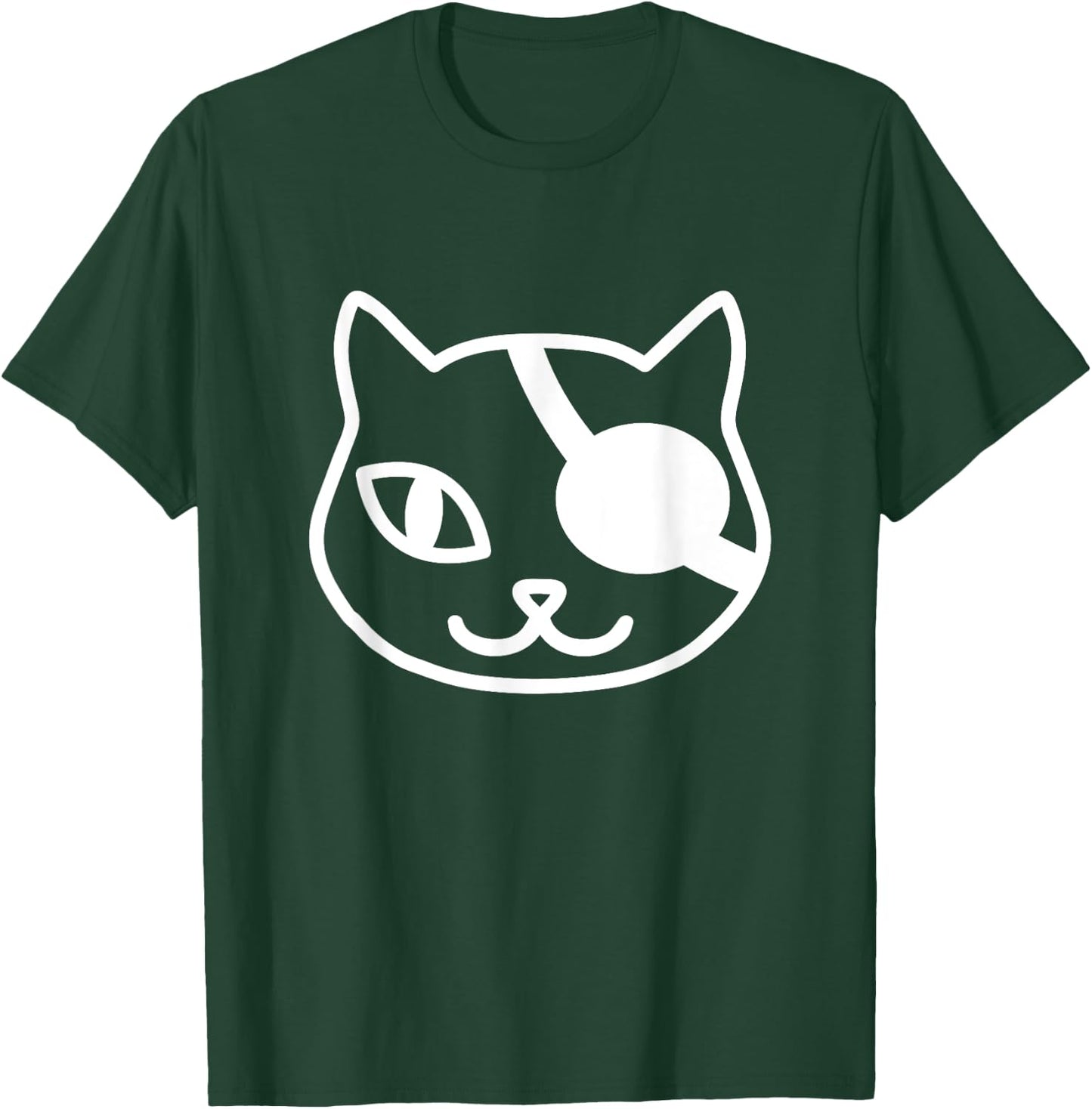 Cute Pirate Cat For Cat Lover Eye Patch Kitten T-Shirt - T-Shirt | Forest