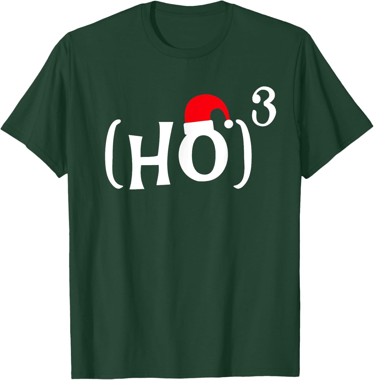 Funny Ho Cubed Christmas Math T-Shirt - T-Shirt | Forest