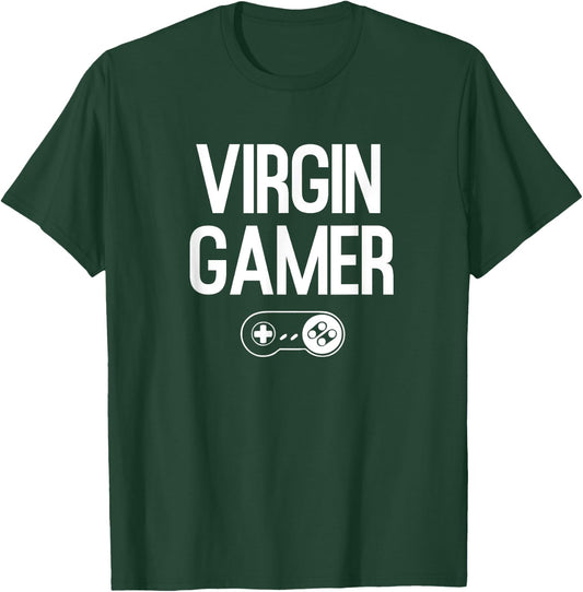Funny Gamer T Shirt Virgin Joke T-Shirt - T-Shirt | Forest