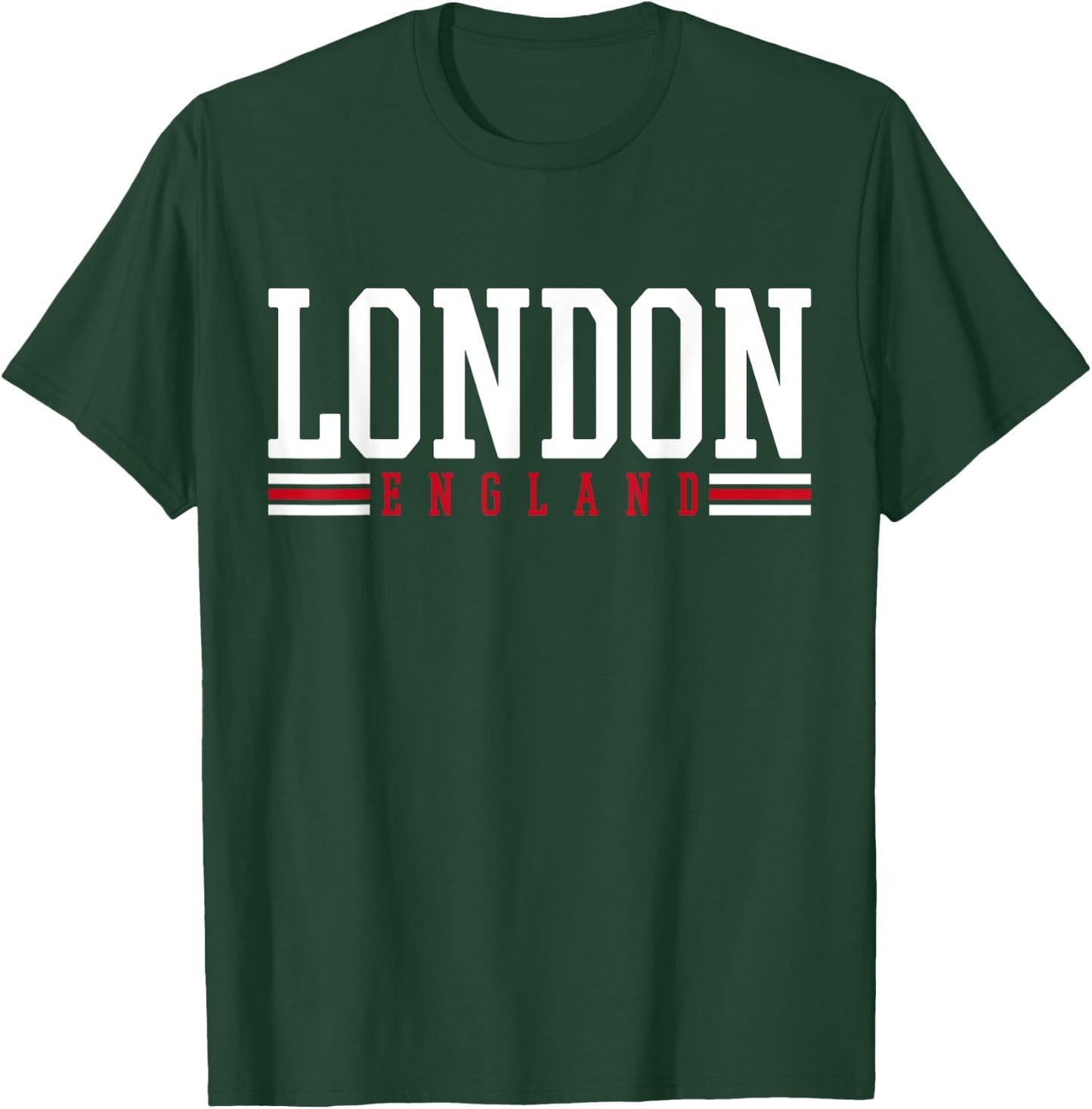 England Gifts London Black -Adults -Kids Classic Fit Short Sleeve T-Shirt - T-Shirt | Forest