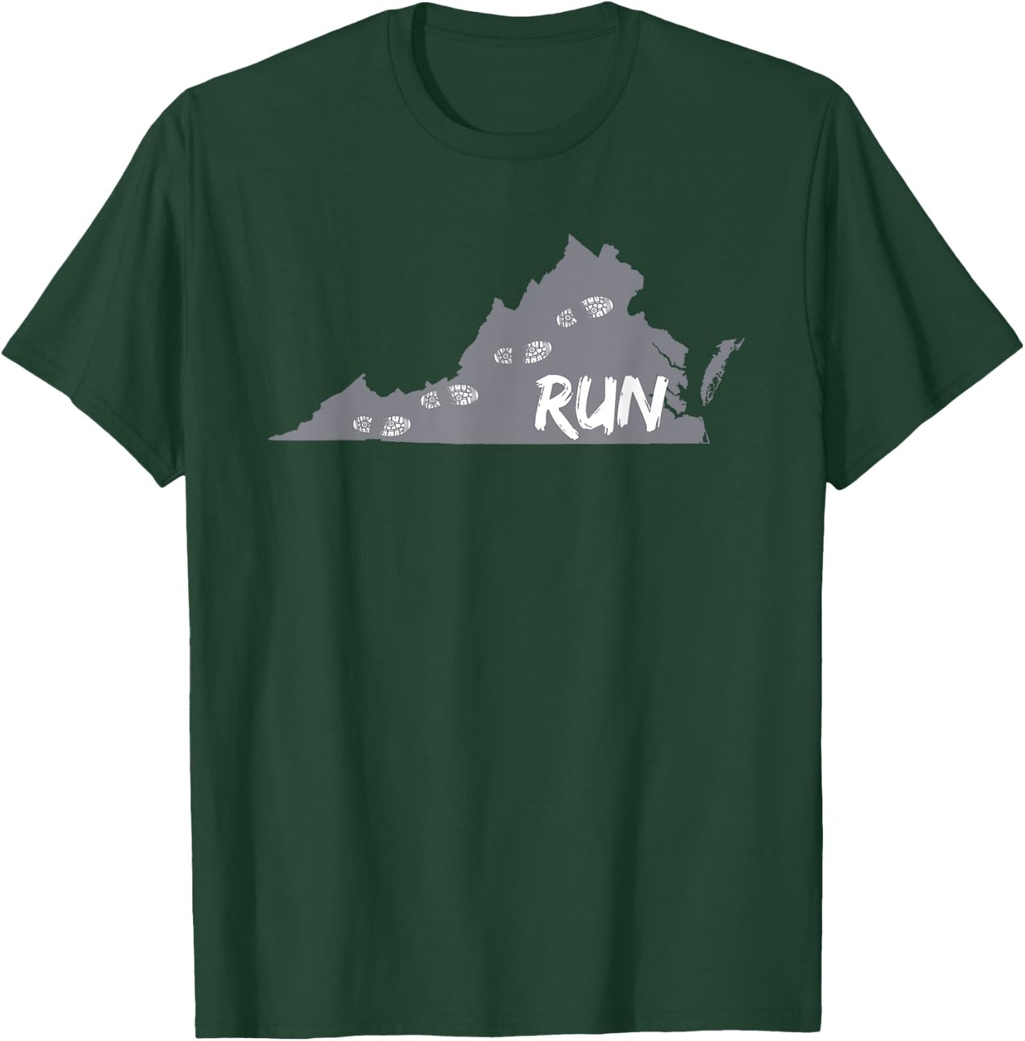 Running Shirts - Run Virginia Runners Shirt T-Shirt - T-Shirt | Forest