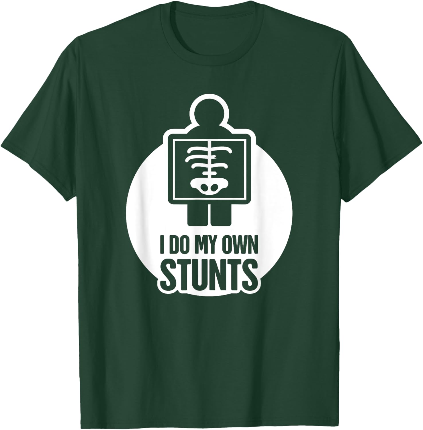 Funny Fracture Broken Rib T-Shirt - T-Shirt | Forest