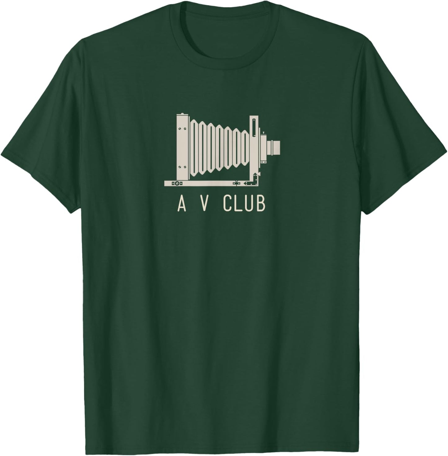 Funny AV Audio Visual Club Antique Camera T-Shirt - T-Shirt | Forest