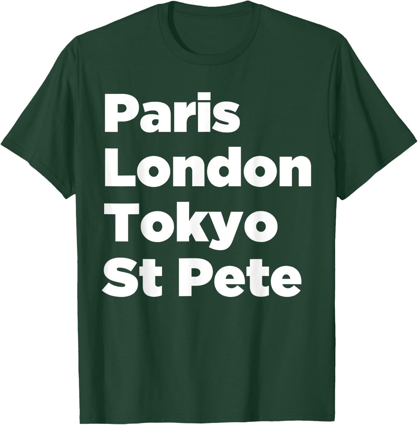 Paris London Tokyo St Pete - Women Youth T-Shirt - T-Shirt | Forest