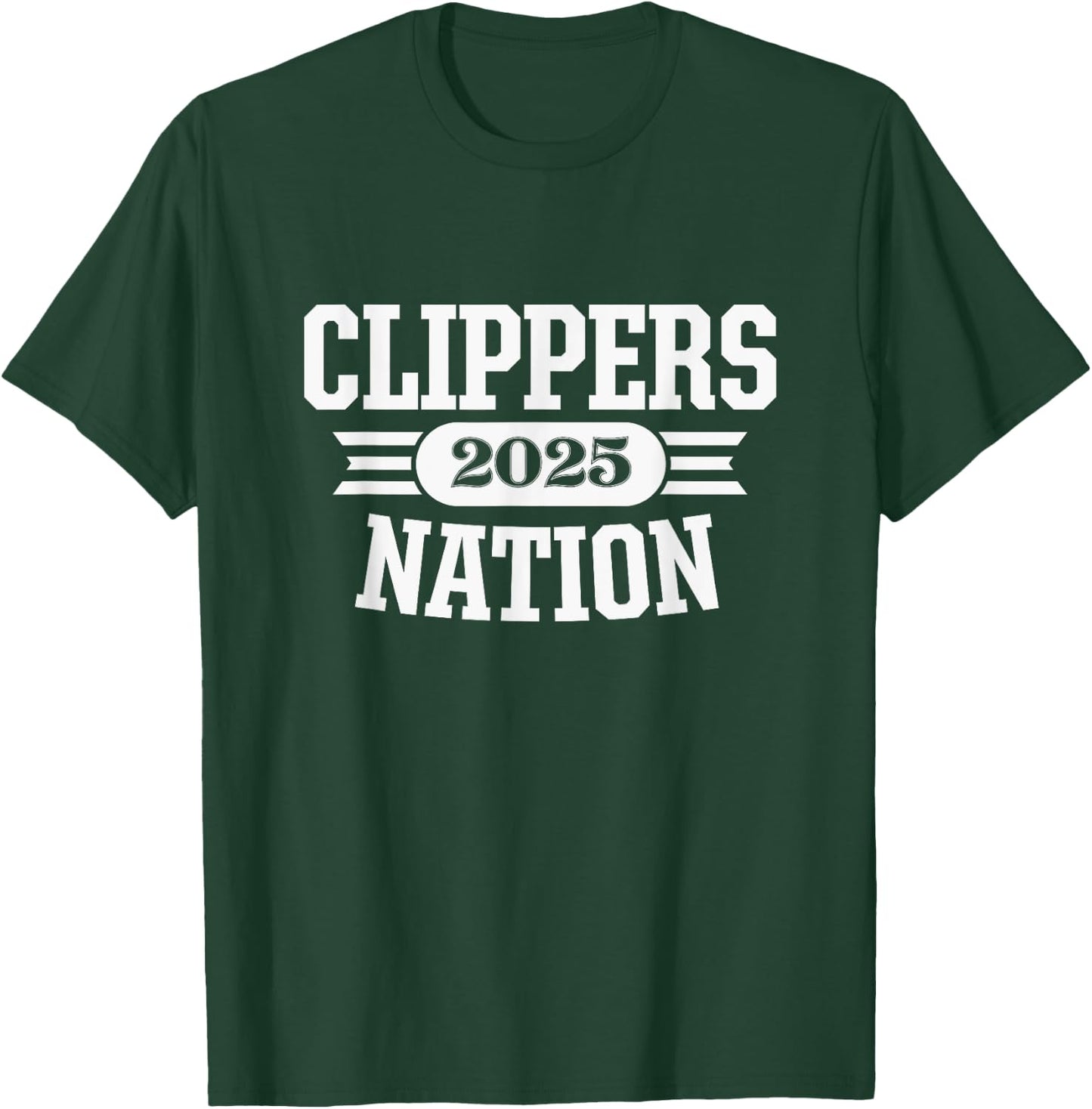 Falmouth Clippers Nation 2025 T-Shirt - T-Shirt | Forest
