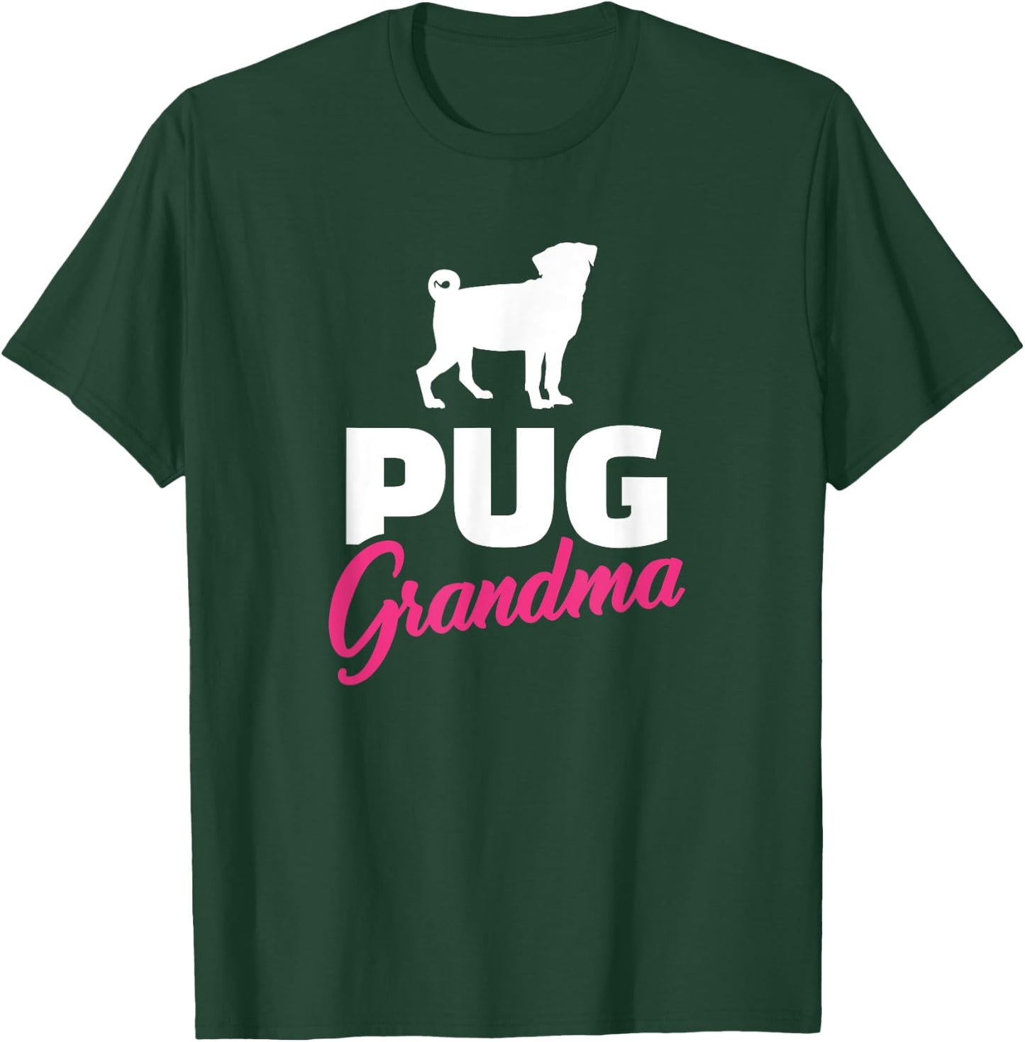 Pug Grandma T-Shirt - T-Shirt | Forest