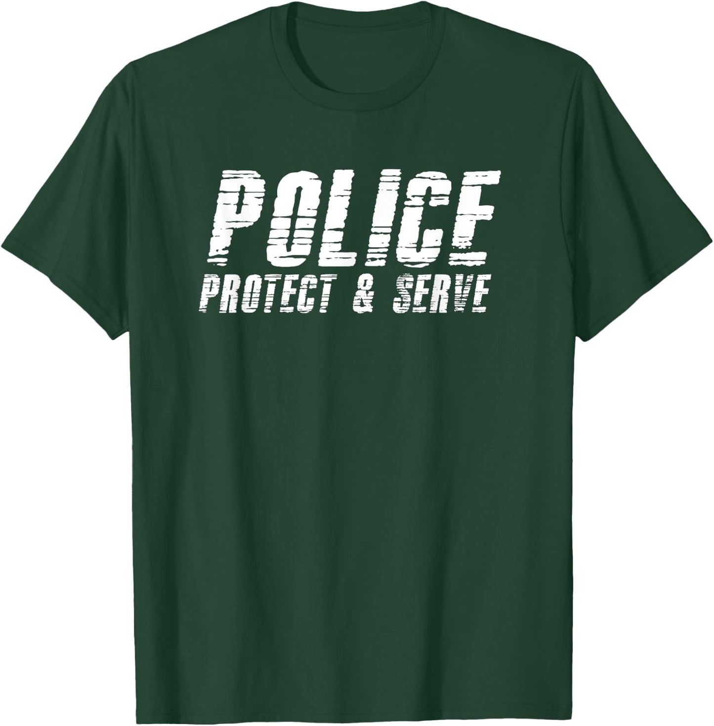 Police Protect and Serve T Shirt T-Shirt - T-Shirt | Forest