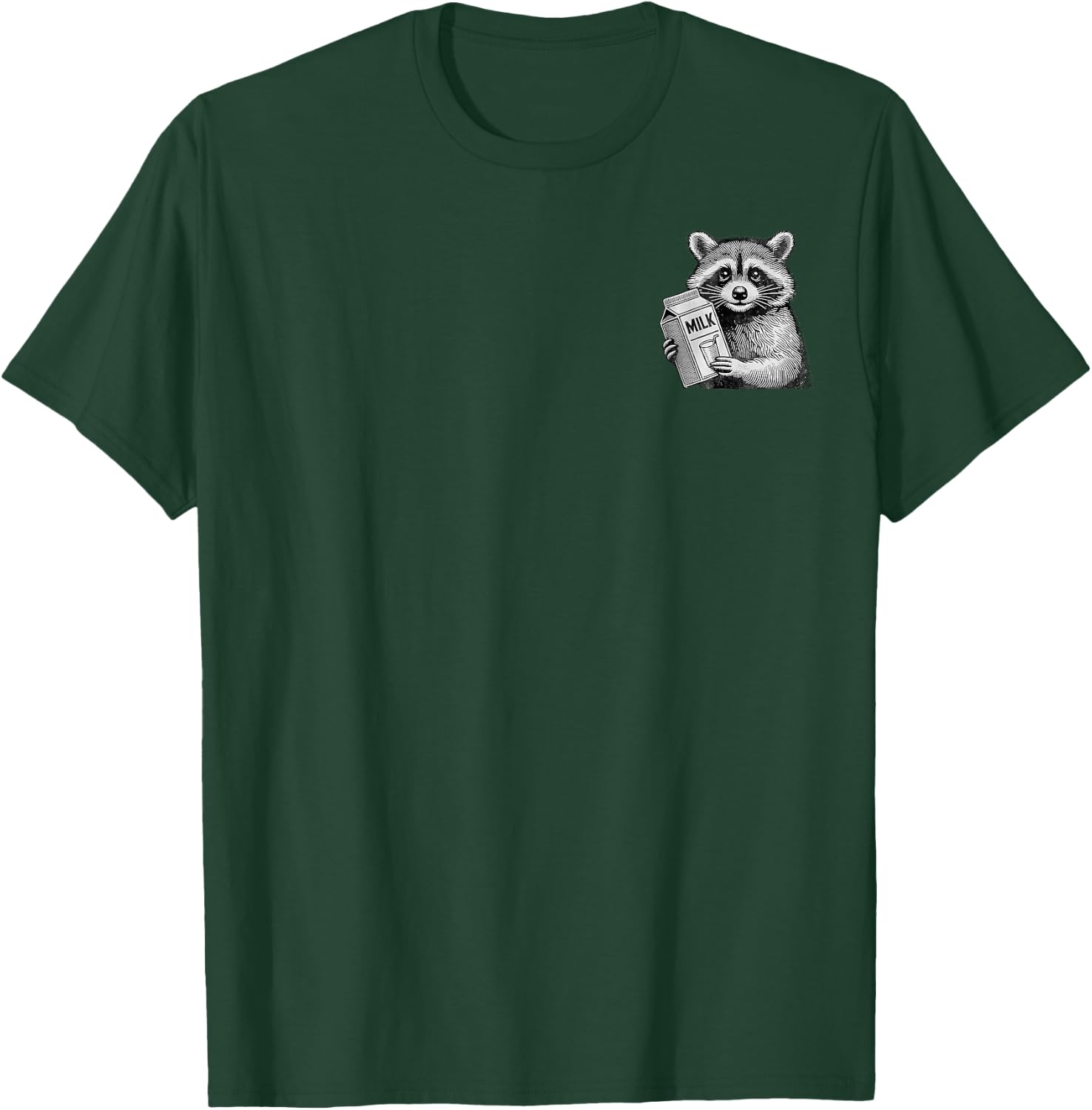 Just A Dad Who Always Came Back With The Milk 2 Side T-Shirt - T-Shirt | Forest