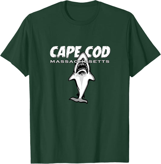 Cape Cod Massachusetts - Cape Cod Shark Shirt T-Shirt - T-Shirt | Forest