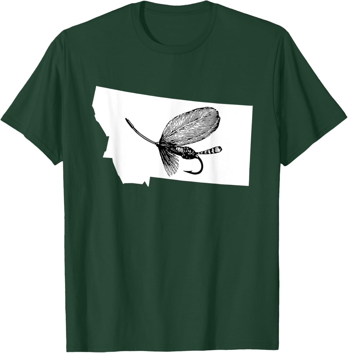 Montana Fly Fishing Shirt - Best MT Angler Gift T-Shirt - T-Shirt | Forest