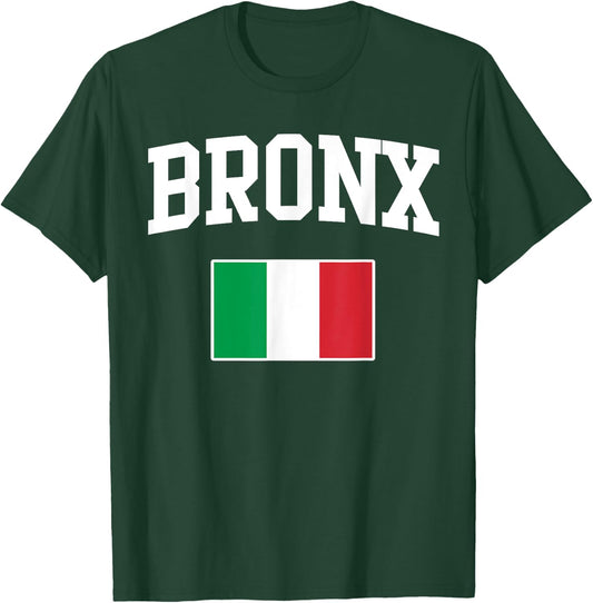 Bronx New York Italian Flag Italy Italia Italiano Home T-Shirt - T-Shirt | Forest