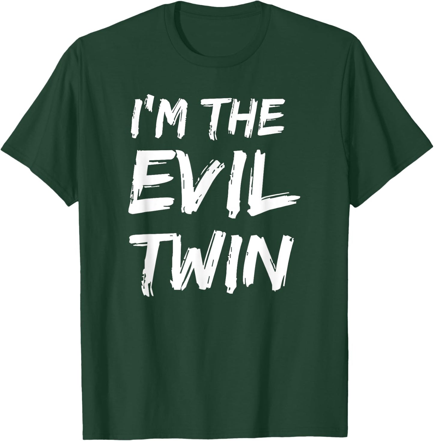 I'm The Evil Twin Funny Halloween Siblings Matching Outfits T-Shirt - T-Shirt | Forest