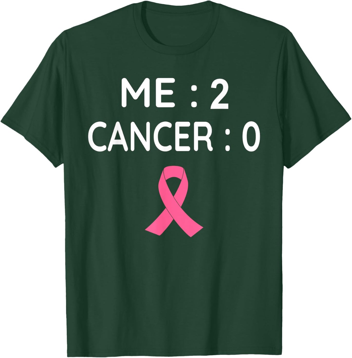 Me 2 Cancer 0 Breast Cancer Awareness Pink Ribbon T-Shirt - T-Shirt | Forest