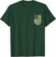 Thin Yellow Line American Flag Pocket Vintage T-Shirt - T-Shirt | Forest