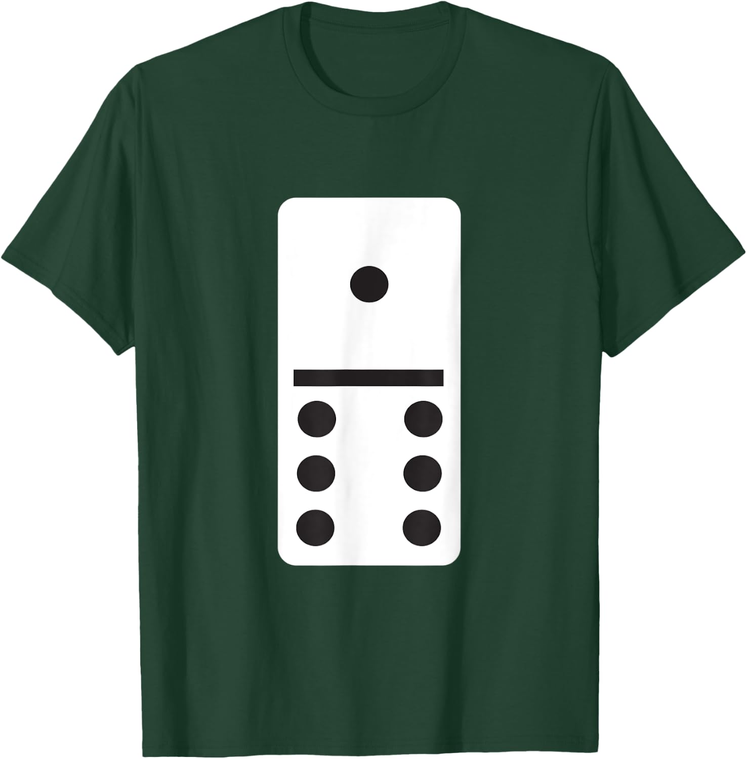 One Six Dominoes - Halloween Costume Domino Game T-Shirt - T-Shirt | Forest