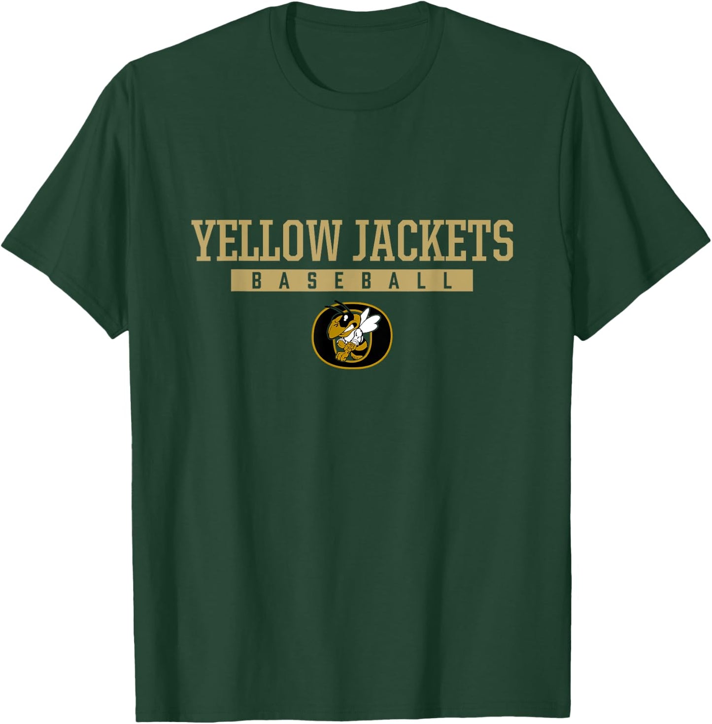 Oxford Yellow Jackets Logo Baseball HS T-Shirt - T-Shirt | Forest