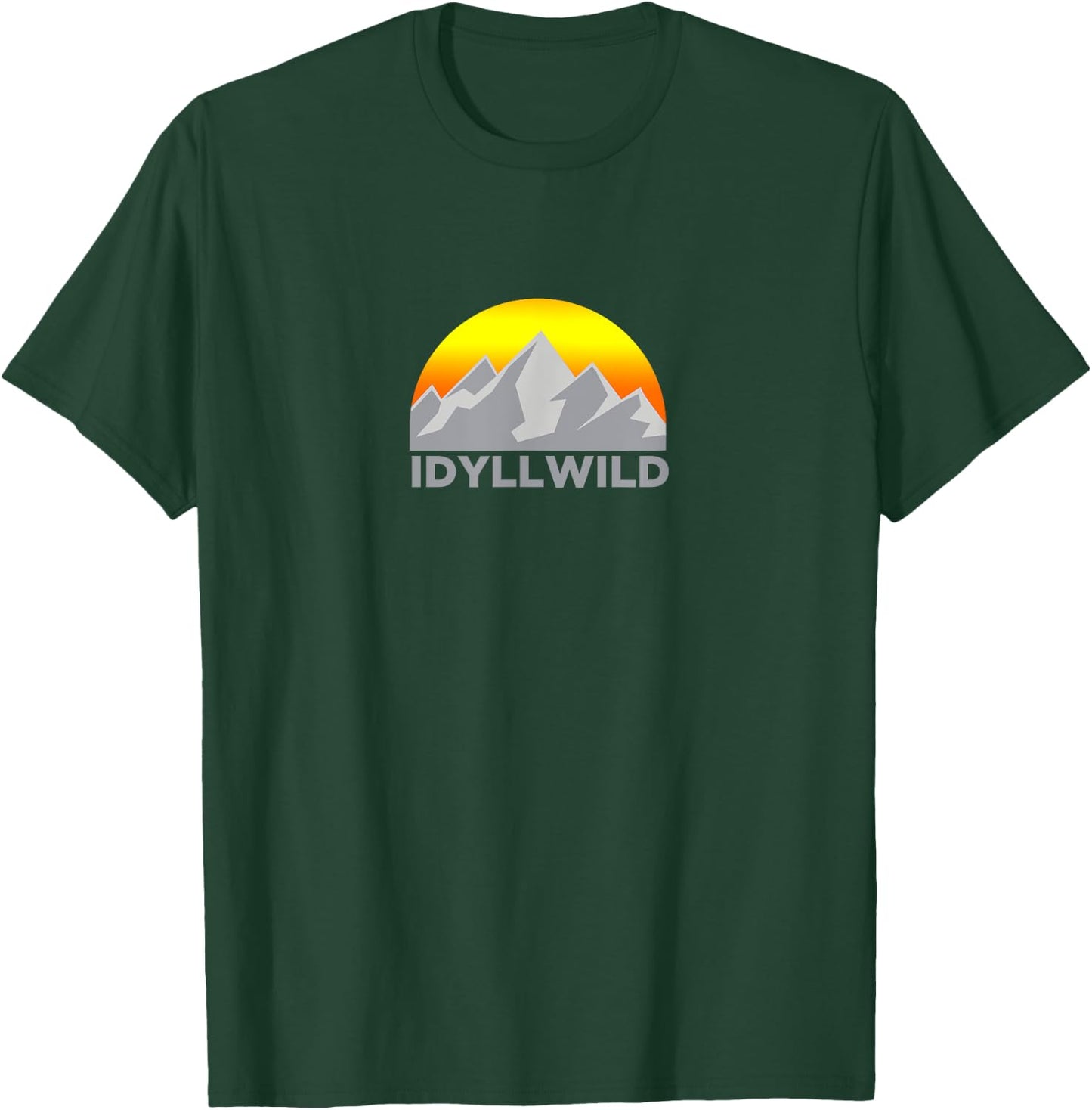 Retro Sunrise Mountain - Idyllwild California T Shirt T-Shirt - T-Shirt | Forest