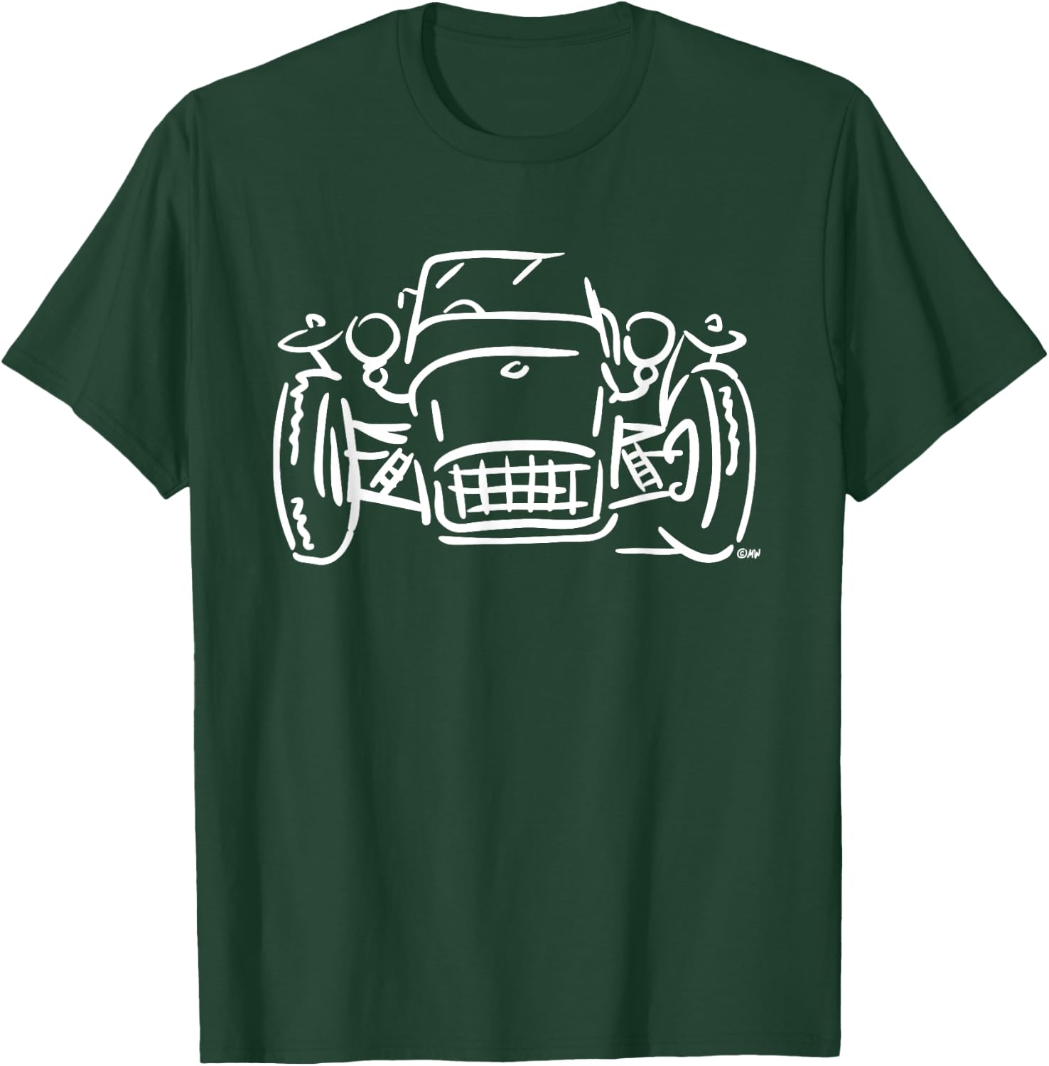 Super 7 Seven Caterham Racing Classic British Sportscar T-Shirt - T-Shirt | Forest