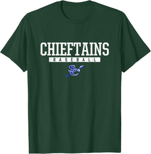 Sapulpa Chieftains Logo Baseball HS T-Shirt - T-Shirt | Forest