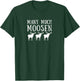 Many Much Moosen Funny Grammar Shirt T-Shirt - T-Shirt | Forest
