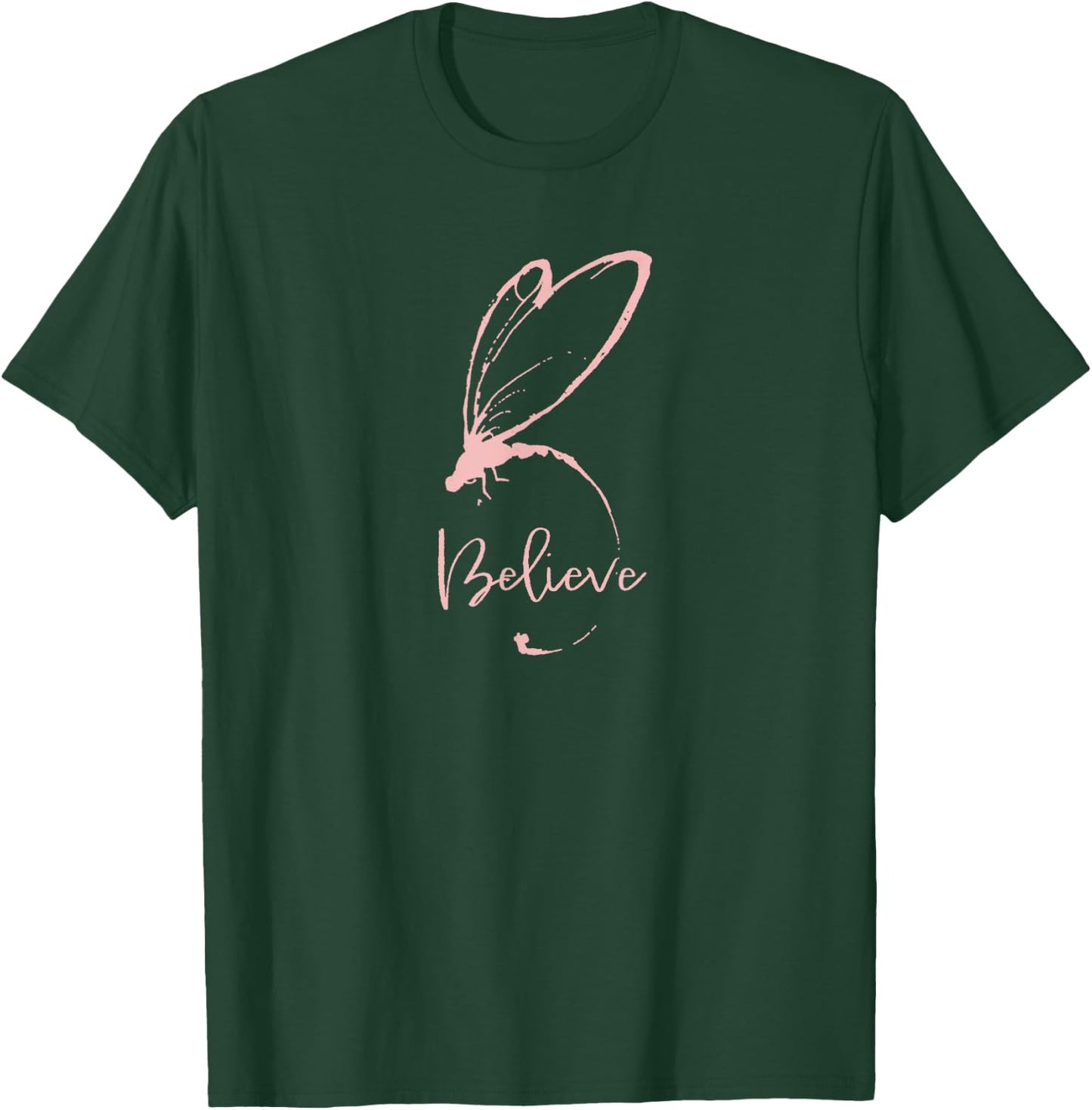 BELIEVE_pink, Cancer Awareness, Gryffin Graphix T-Shirt - T-Shirt | Forest